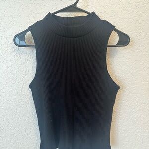 Old Navy Black Ribbed Tank Top